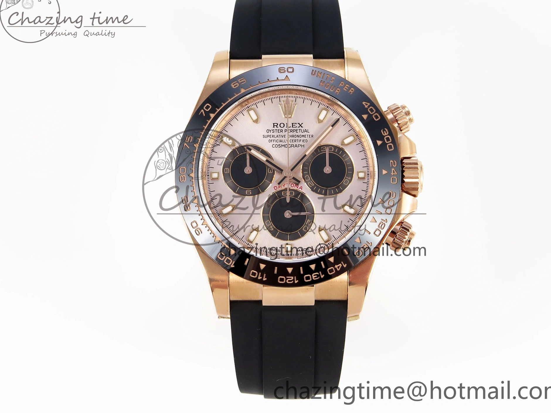 MiroTime 0416 Daytona 116515 Clean 1:1 Best Edition Silver Dial RG Markers on Oysterflex Strap SA4130 V WrinkleFree 1965